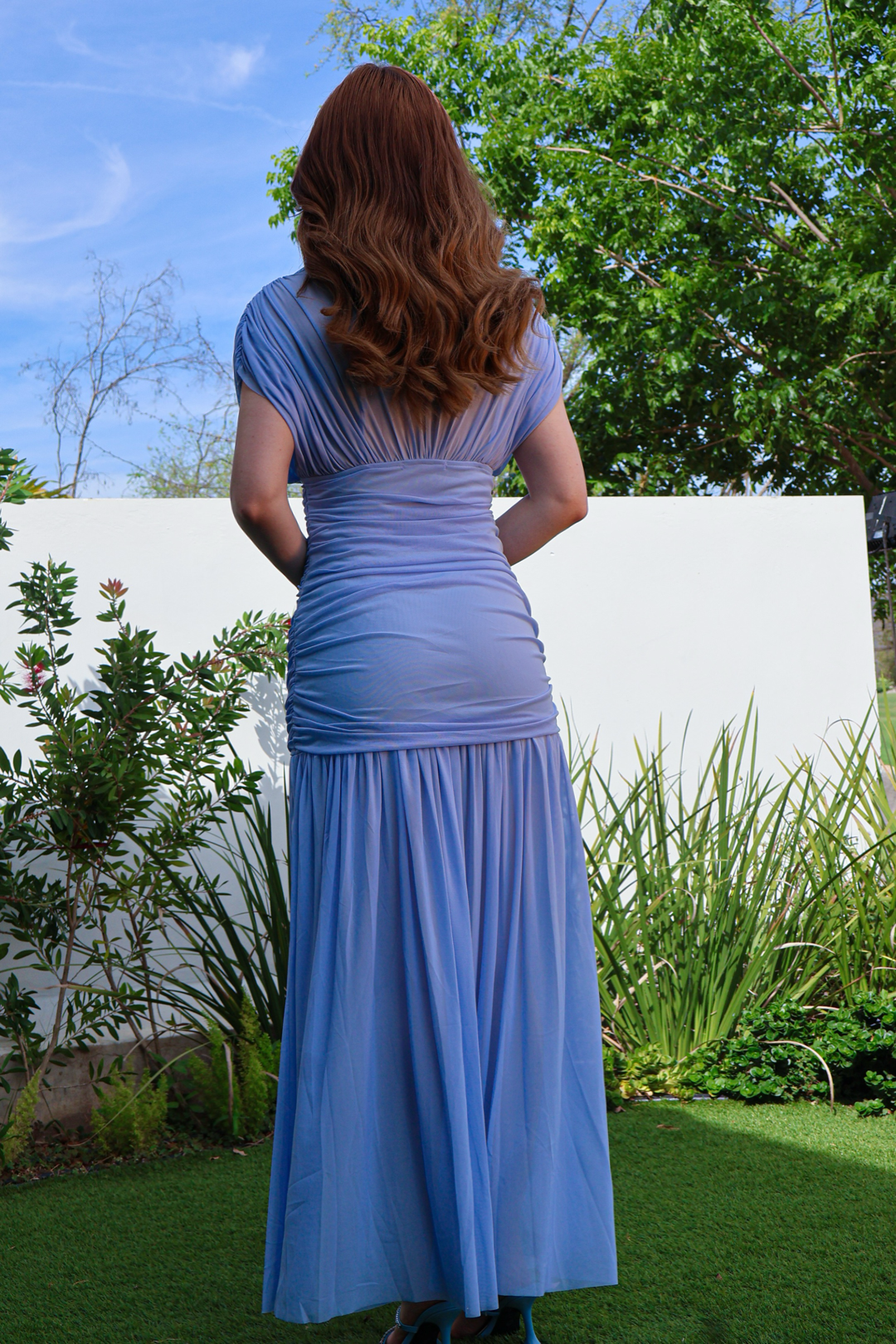 VESTIDO SKYLAR BABY BLUE MESH