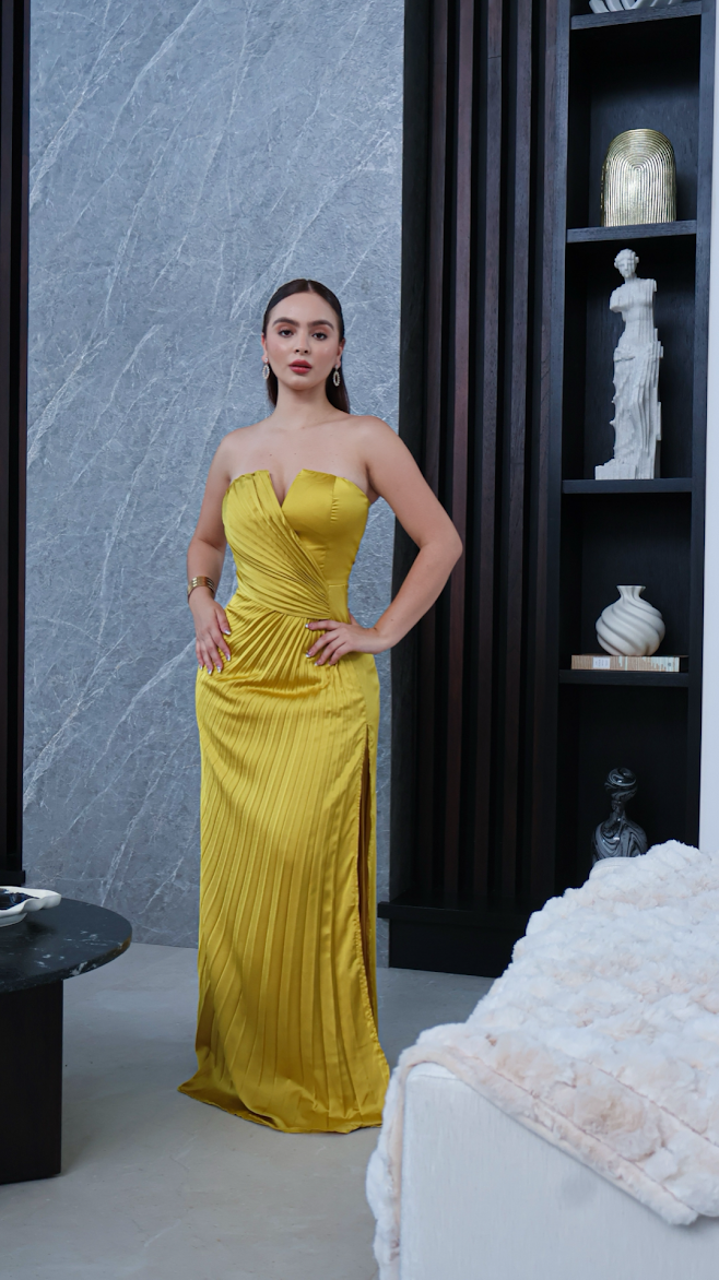 VESTIDO MAXI ZAFIRA LIME