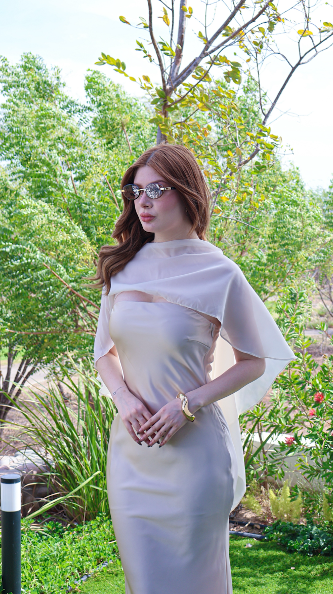 VESTIDO MAXI HARMONIE CHAMPAGNE