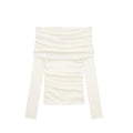 BLUSA BEIGE MANGA LARGA