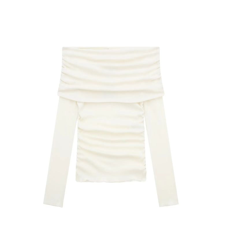 BLUSA BEIGE MANGA LARGA