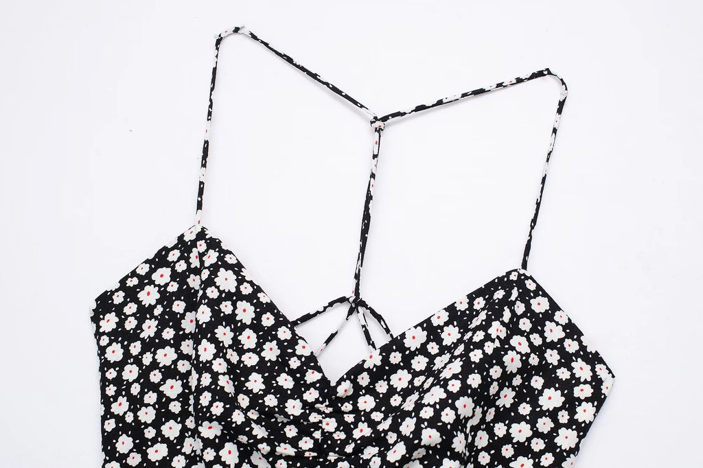 VESTIDO FLORES NEGRO