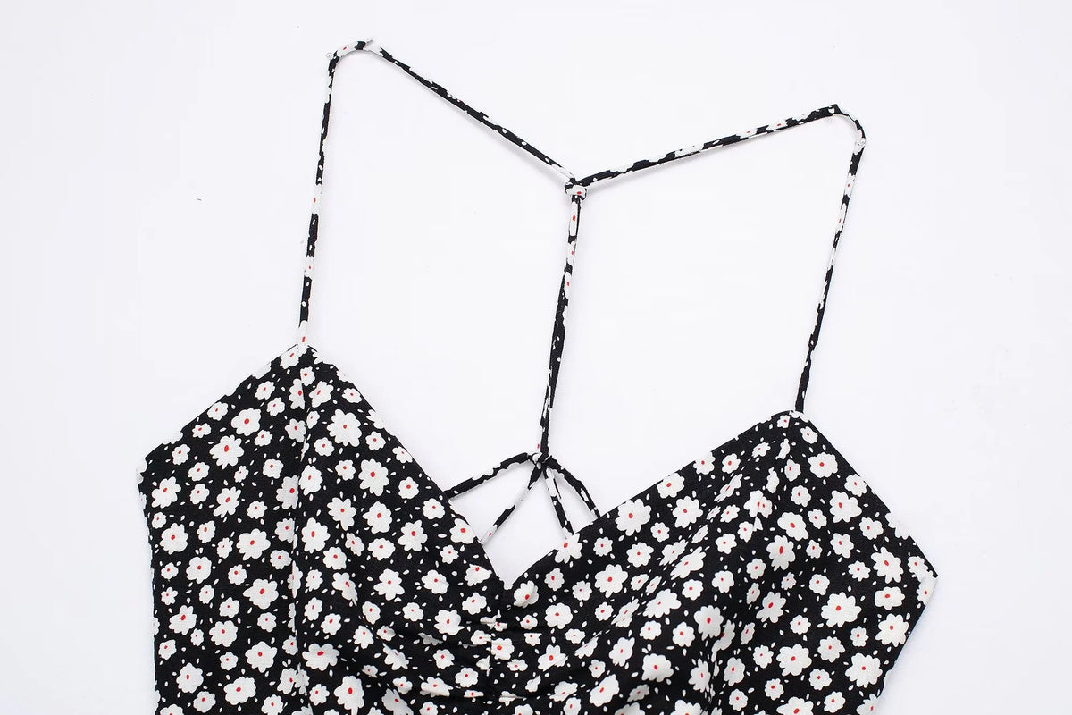 VESTIDO FLORES NEGRO