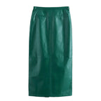 CONJUNTO VERDE EFECTO PIEL