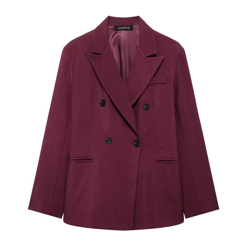CONJUNTO BLAZER+PANTALON DE VESTIR GUINDA