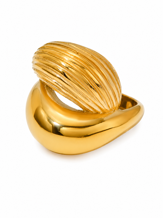 ANILLO DORADO WAVE