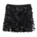 FALDA LENTEJUELAS NEGRA