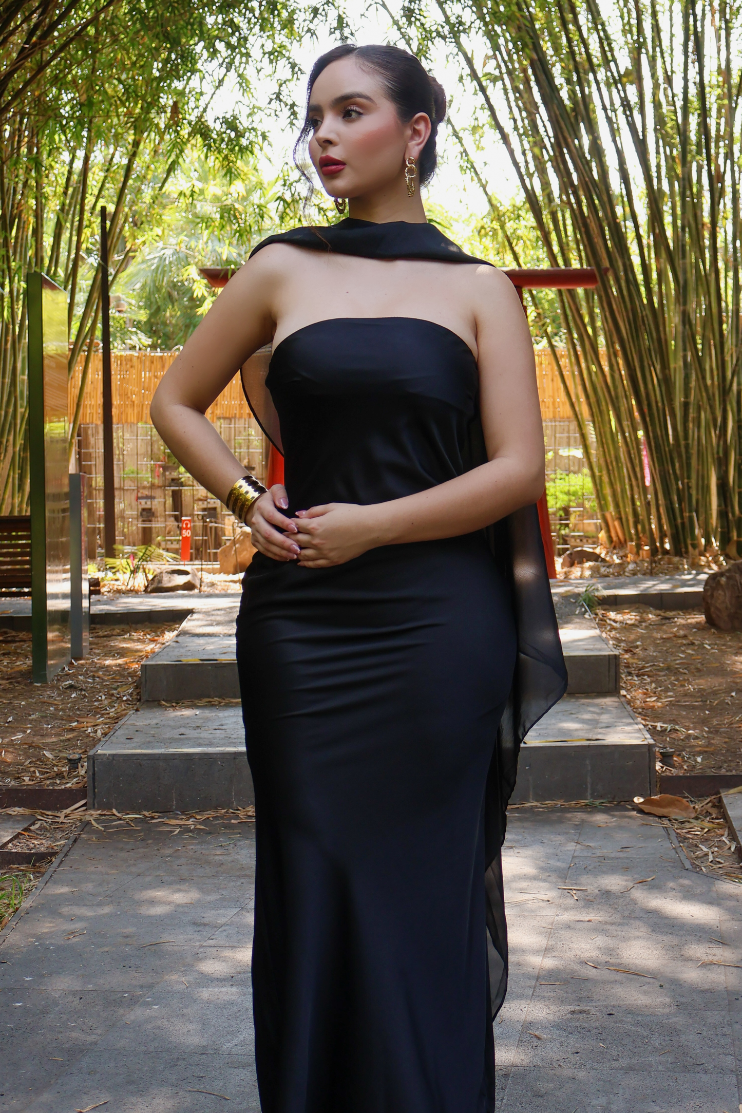 VESTIDO MAXI LORREINE BLACK