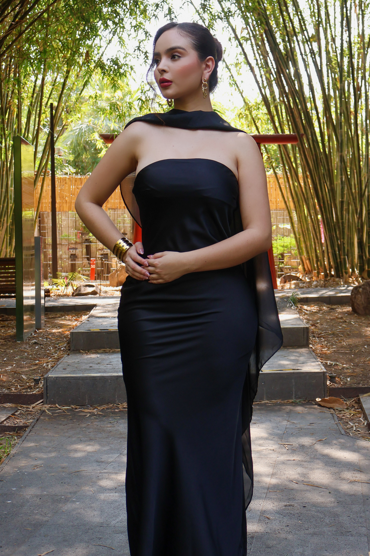 VESTIDO MAXI LORREINE BLACK