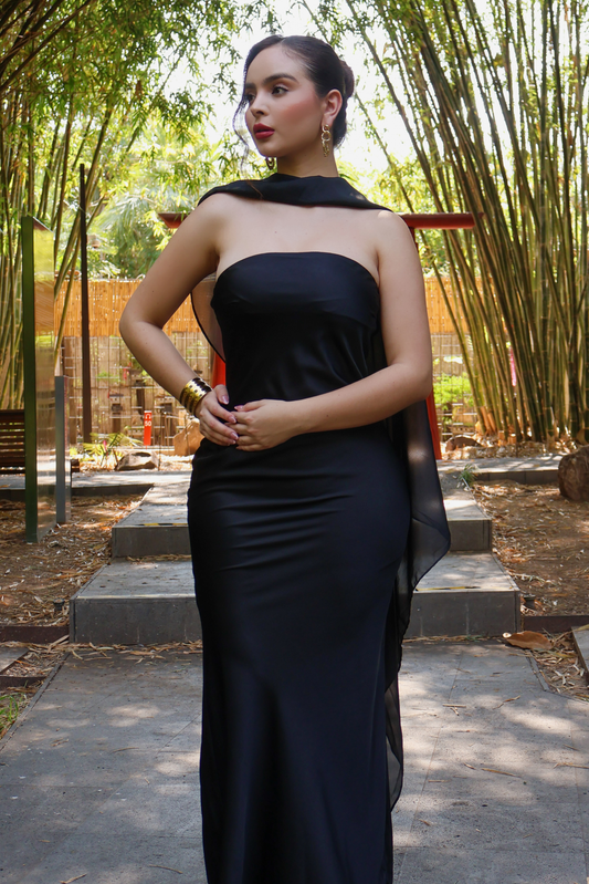 VESTIDO MAXI LORREINE BLACK