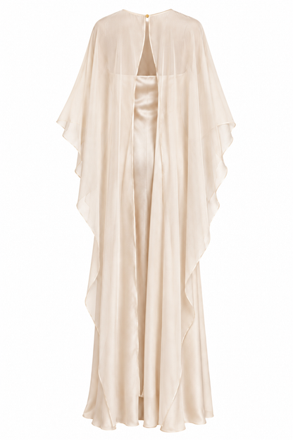 VESTIDO MAXI HARMONIE CHAMPAGNE