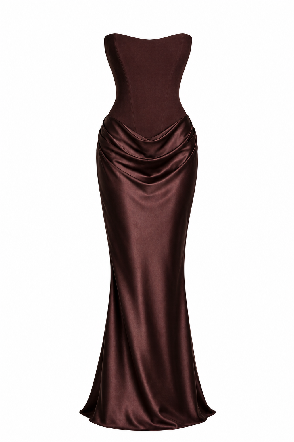 VESTIDO MAXI CHANELLE CAFÉ