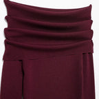 BLUSA A LOS HOMBROS BURGUNDY