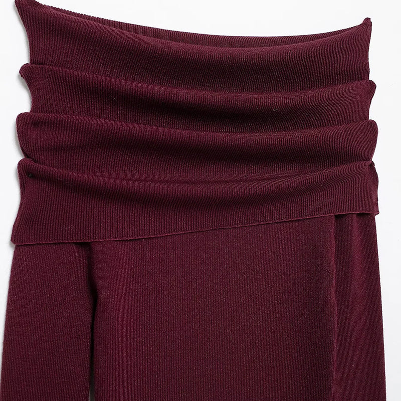 BLUSA A LOS HOMBROS BURGUNDY