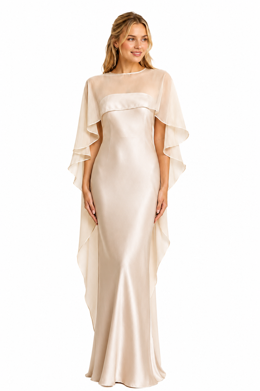 VESTIDO MAXI HARMONIE CHAMPAGNE