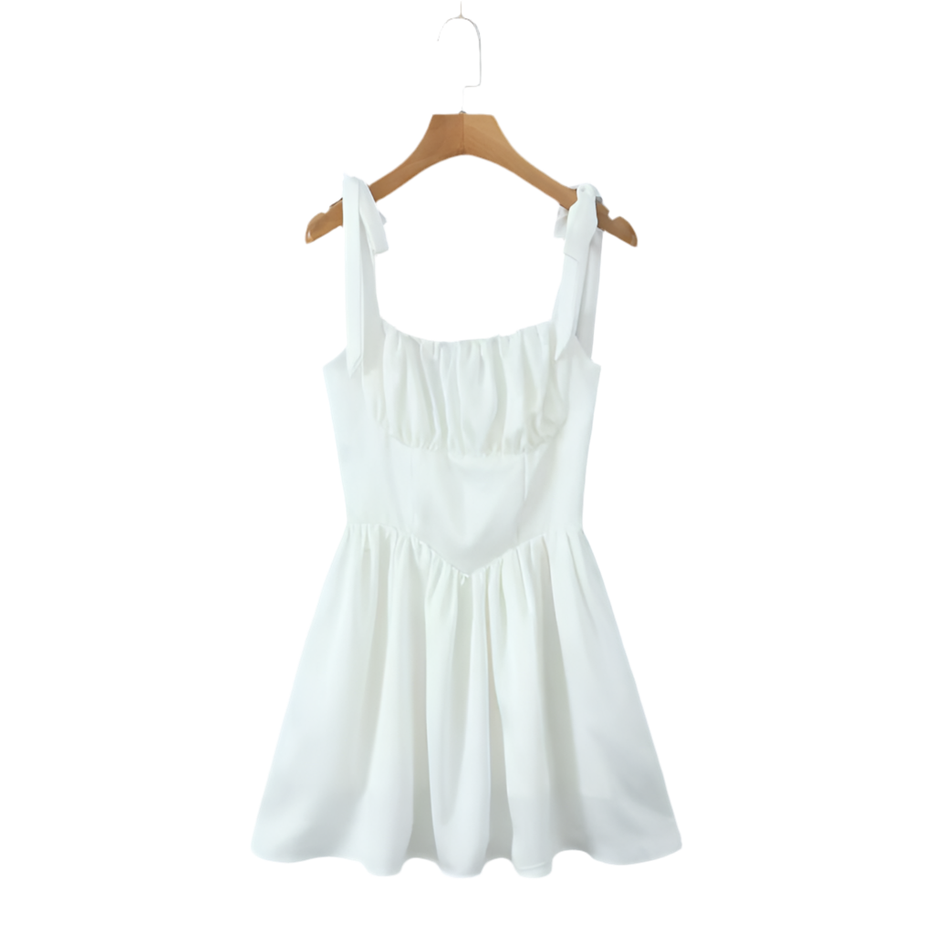 VESTIDO MINI APRIL WHITE