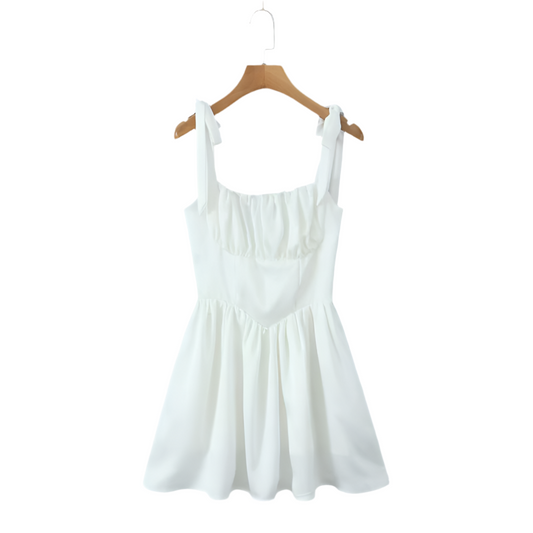 VESTIDO MINI APRIL WHITE