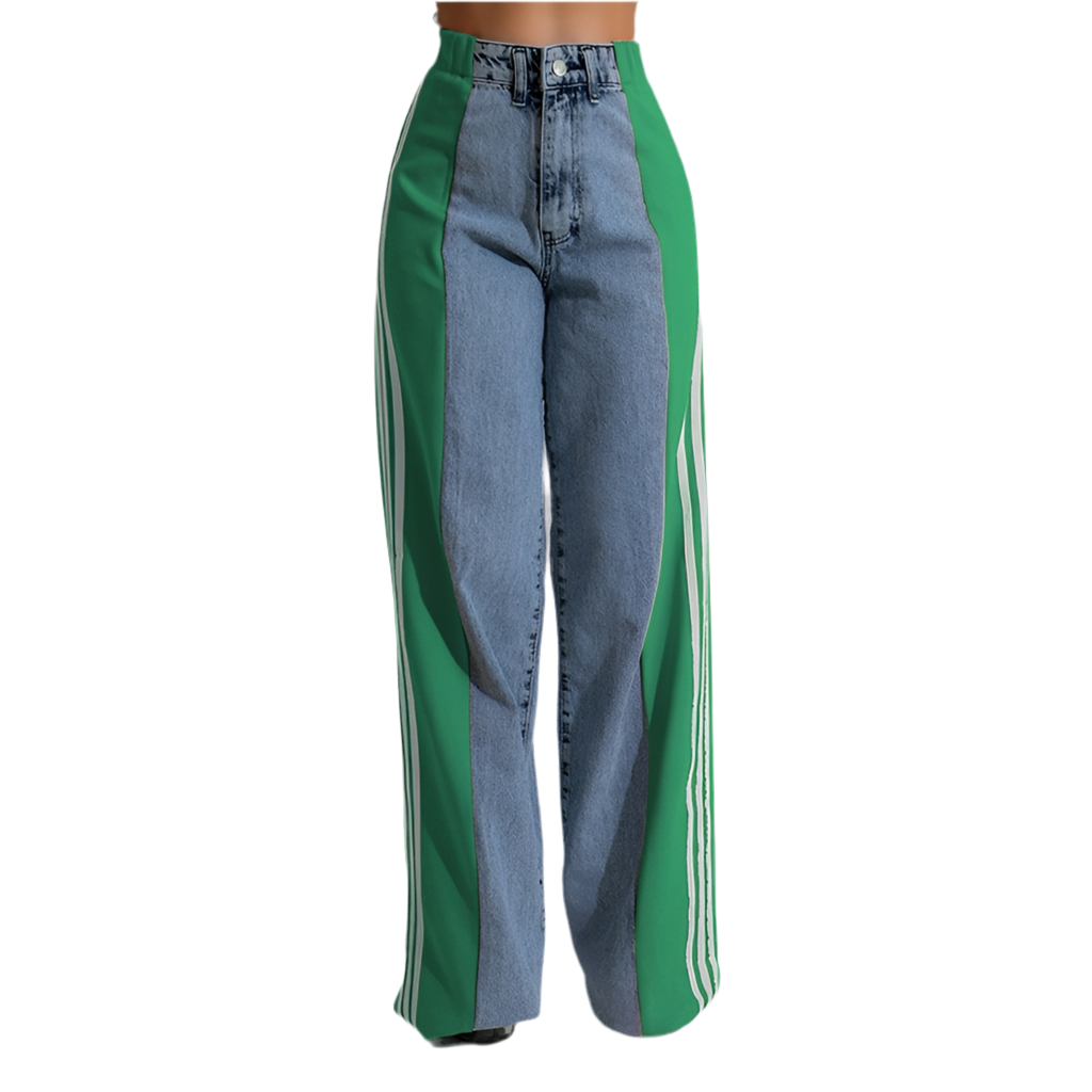 TRACK PANT MEZCLILLA CLARA -VERDE