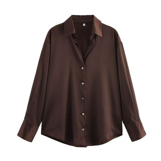 CAMISA CAFE SATIN ELIZABETH