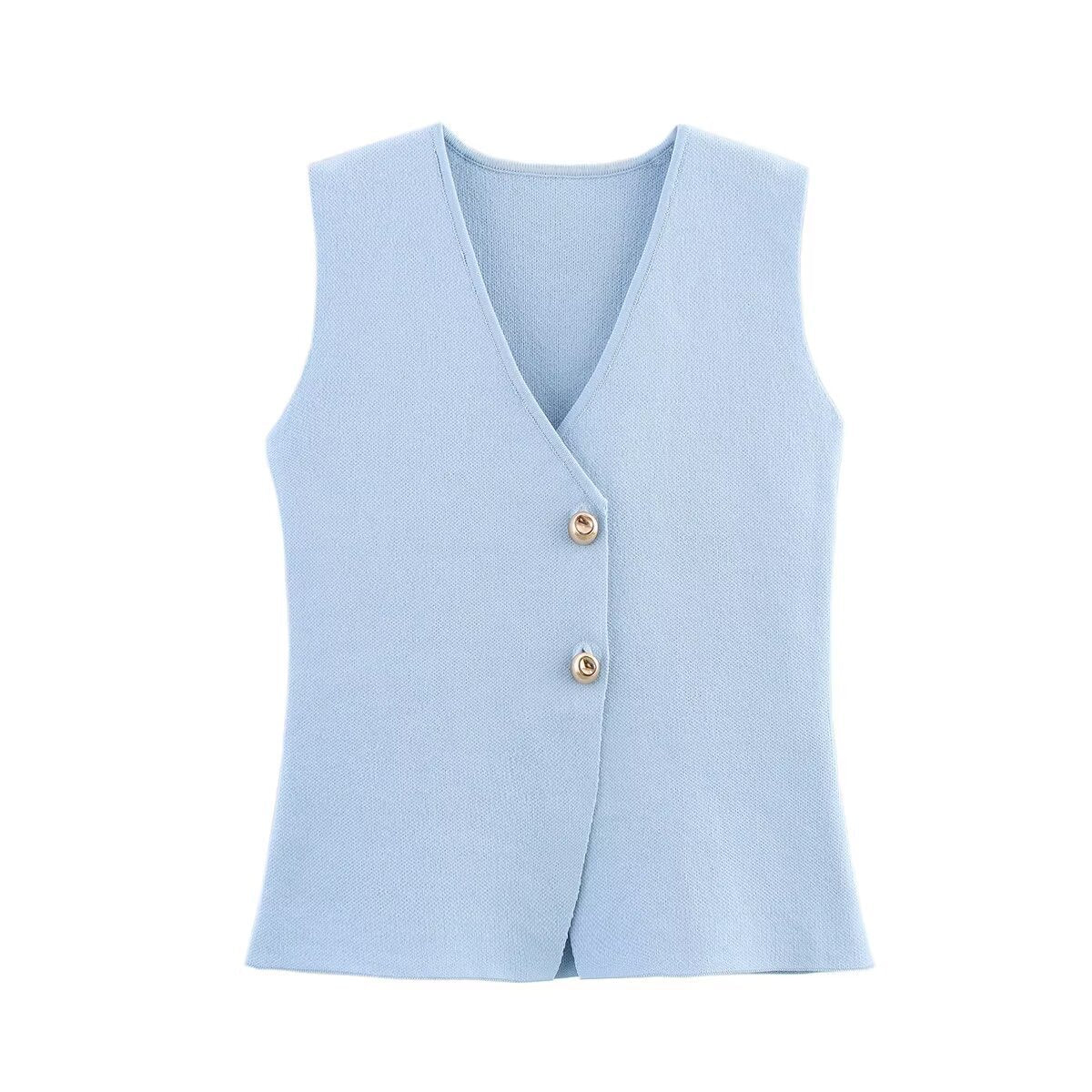 SET CHARLOTTE BABY BLUE CHALECO + FALDA