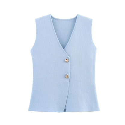 SET CHARLOTTE BABY BLUE CHALECO + FALDA
