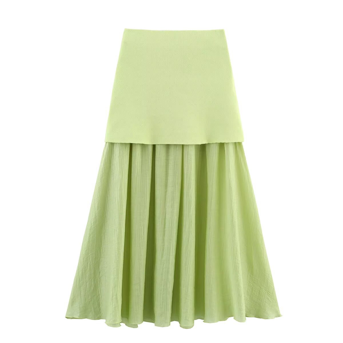 SET CHARLOTTE  VERDE CHALECO + FALDA