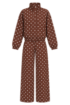 CONJUNTO LANCY POLKA DOT DENIM HIGH NECK