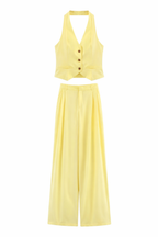CONJUNTO IVY YELLOW CHALECO + PANTALÓN