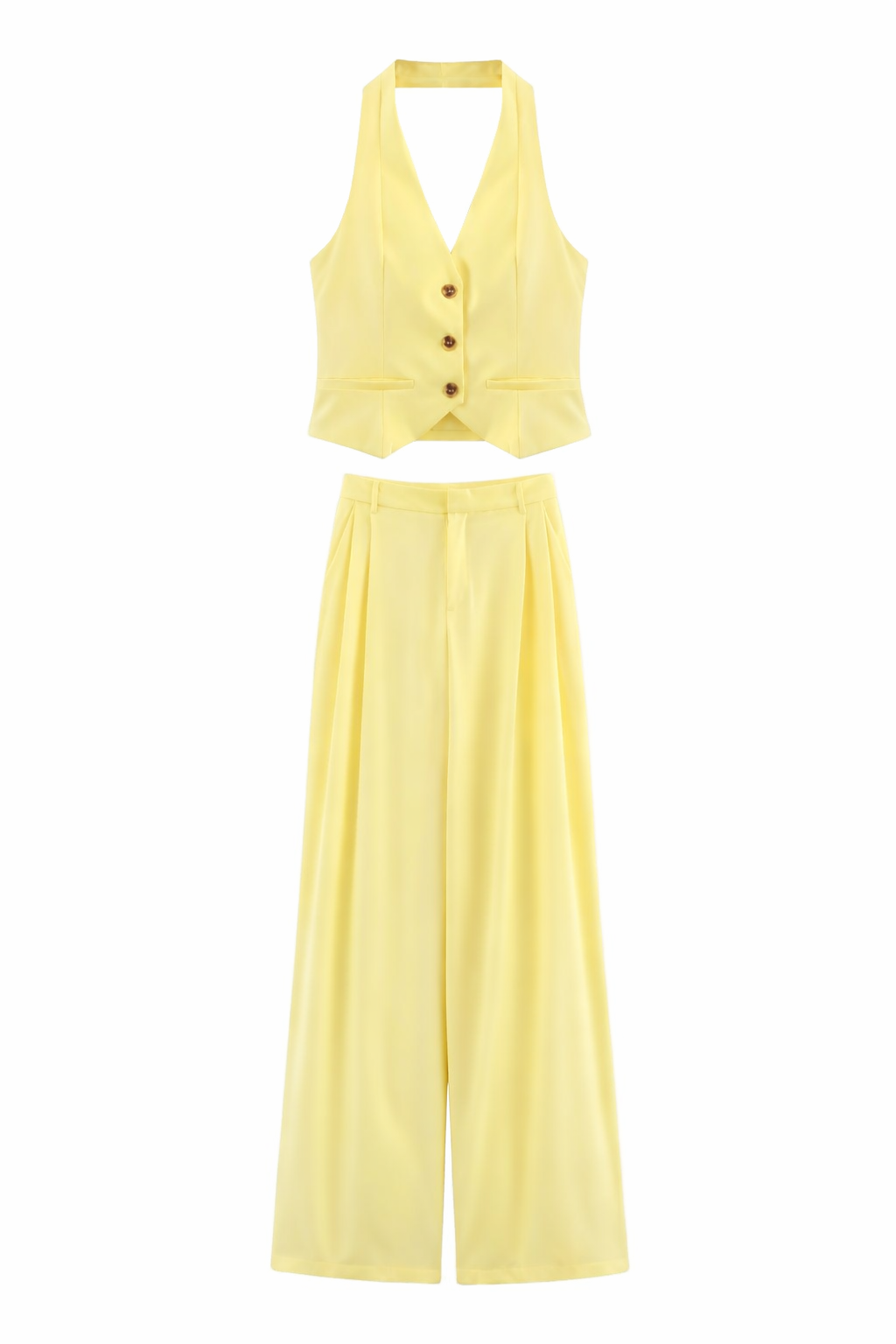 CONJUNTO IVY YELLOW CHALECO + PANTALÓN