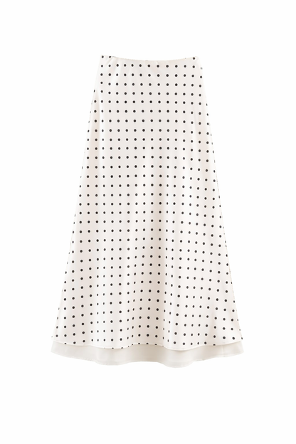FALDA KATHERINE BLANCA POLKA DOT