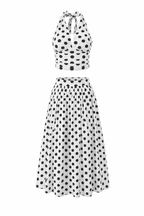 SET ELODIE POLKA BLUSA + FALDA