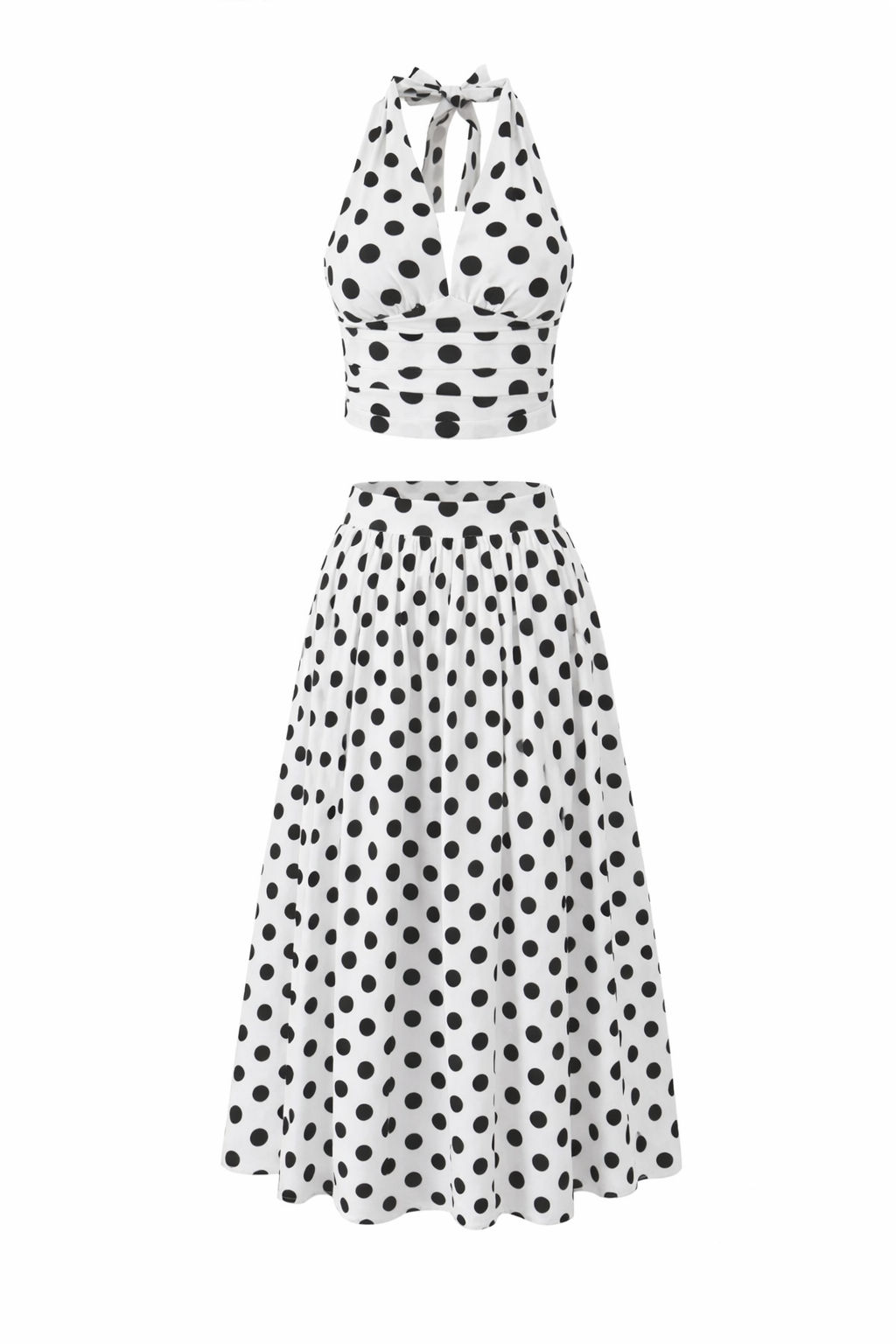SET ELODIE POLKA BLUSA + FALDA