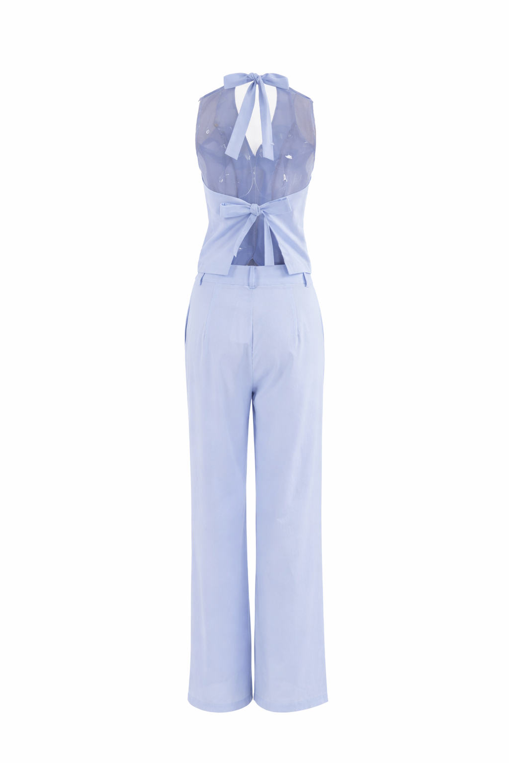 CONJUNTO NOELLE BABY BLUE CHALECO + PANTALÓN