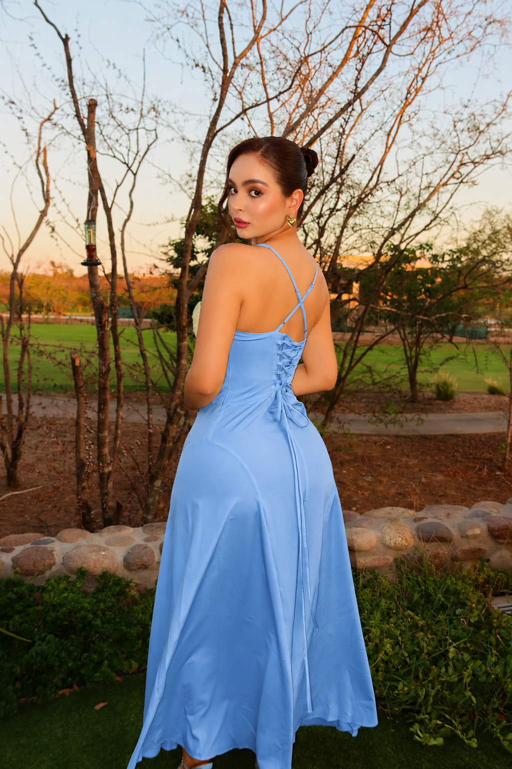 VESTIDO MAXI EIRA BABY BLUE