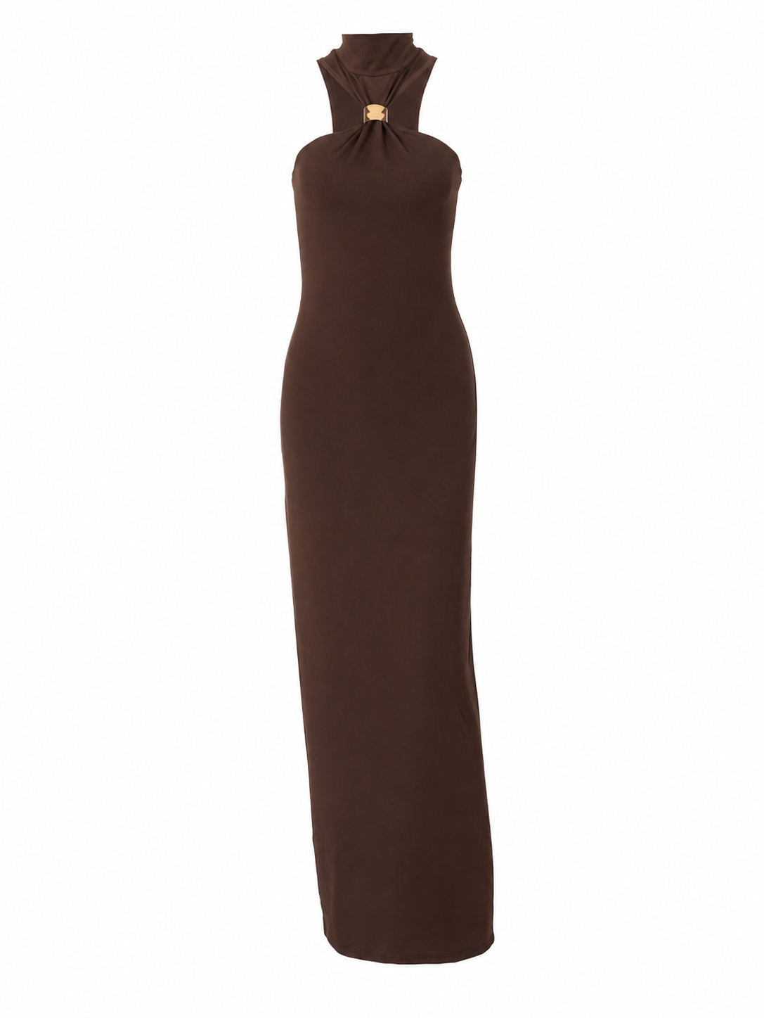 VESTIDO MAXI BRIELLE CAFÉ