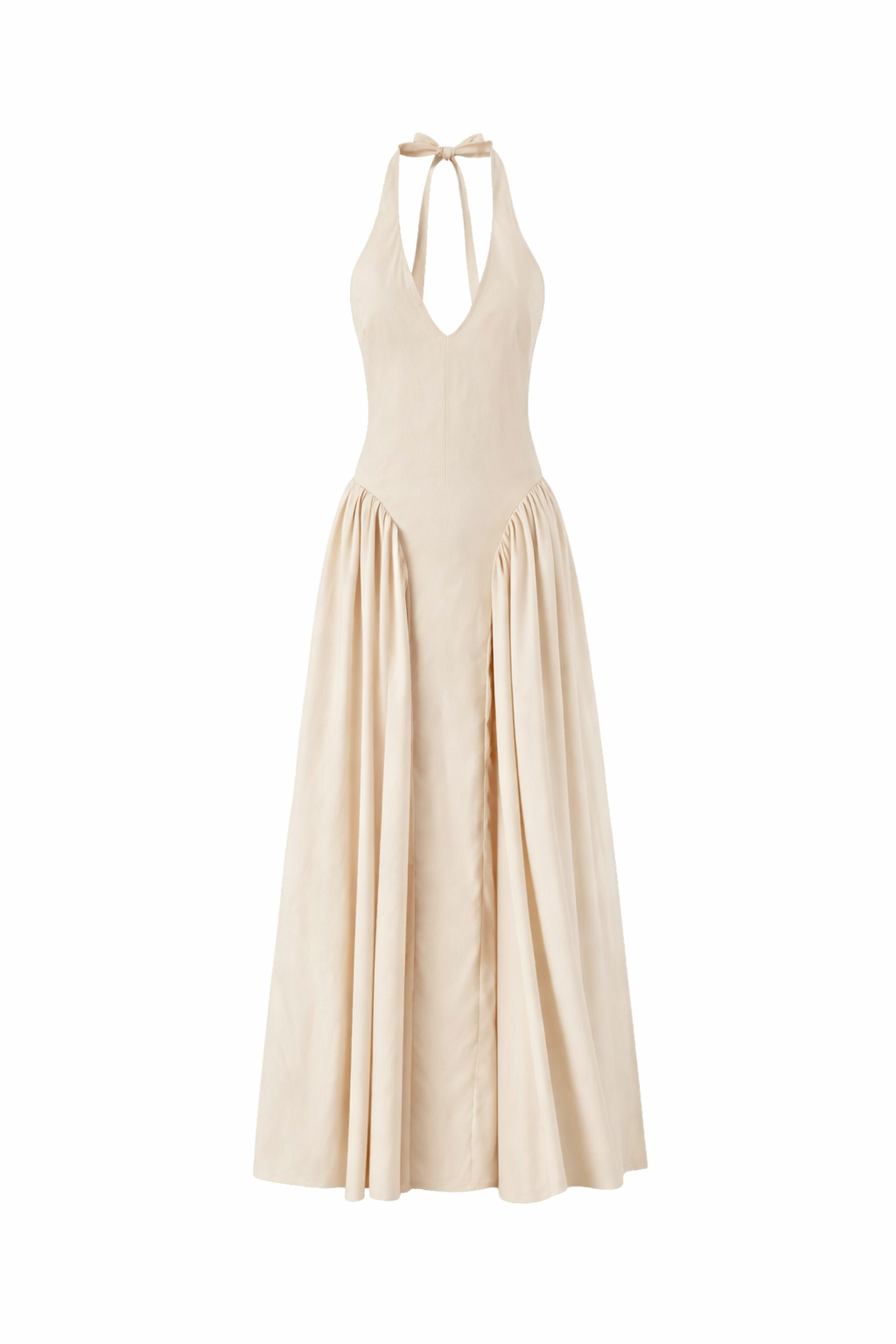 VESTIDO MIDI VICTORIA CAMEL ALGODÓN