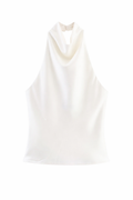 BLUSA LYN HALTER SATIN
