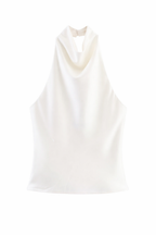 BLUSA LYN HALTER SATIN