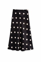 FALDA FARAH BLACK POLKA DOT