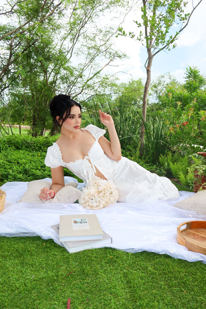 CONJUNTO SECRET GARDEN WHITE