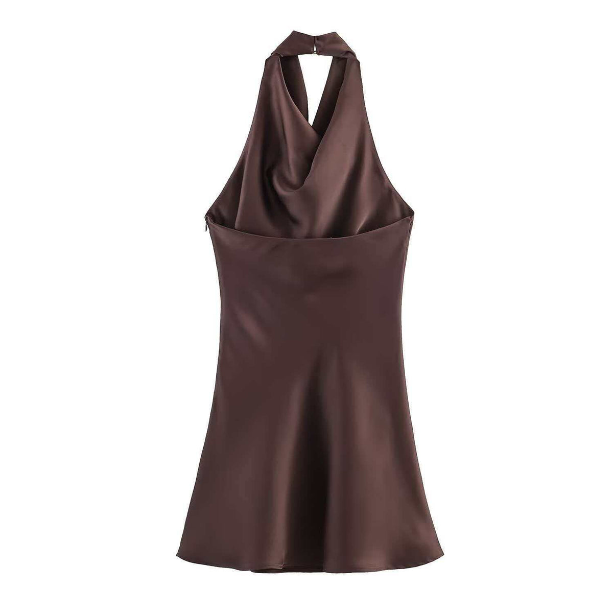 VESTIDO MINI DOMINICA CAFÉ
