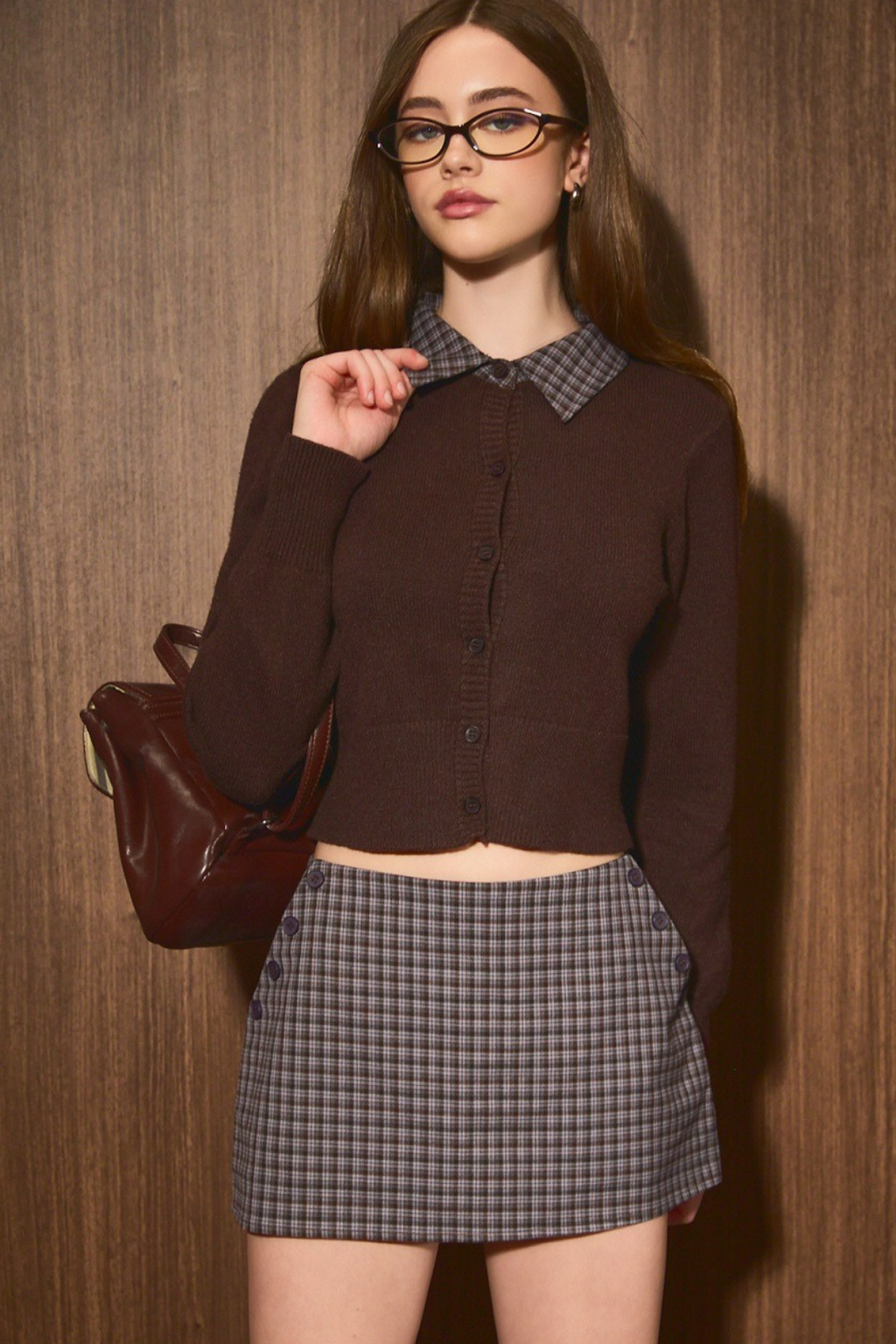 CONJUNTO LAUREL  CARDIGAN+ SHORT FALDA