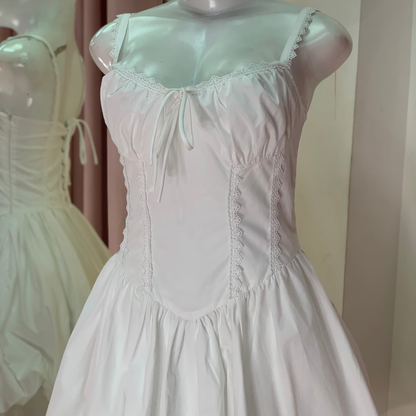 VESTIDO MINI CELESTE CORSET WHITE