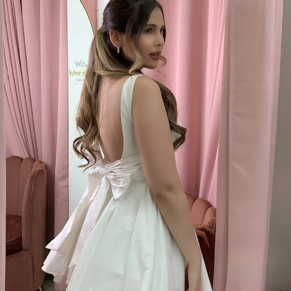 VESTIDO MINI LILY´S BLANCO MOÑO