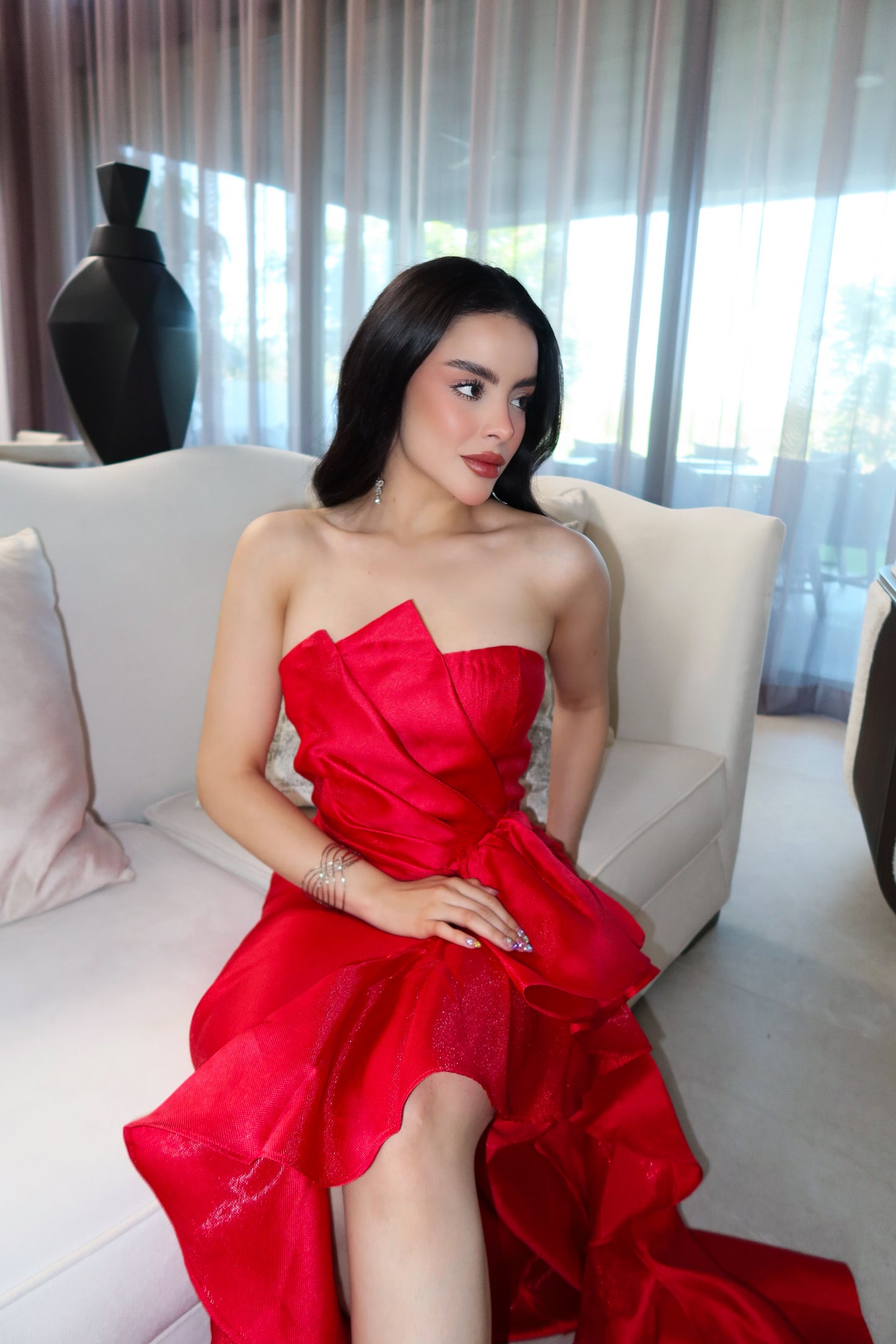 VESTIDO MAXI JADE ROJO