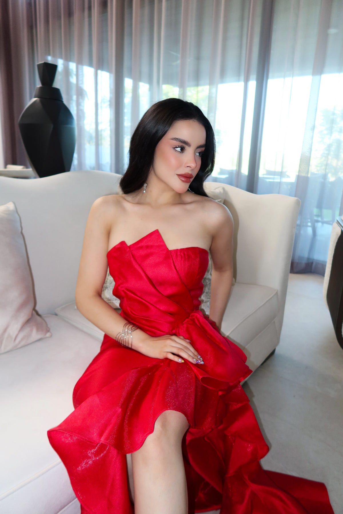VESTIDO MAXI JADE ROJO
