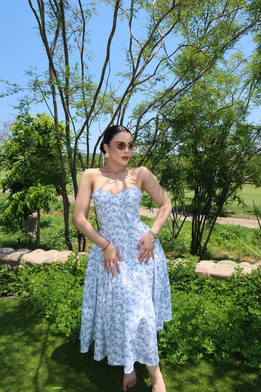 VESTIDO MIDI MARILYN STRAPPLE