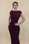 VESTIDO MAXI MARLENE PLUM