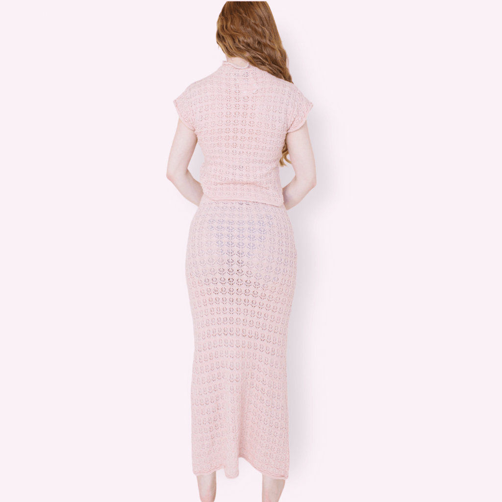 SET TEJIDO ROSA PALO