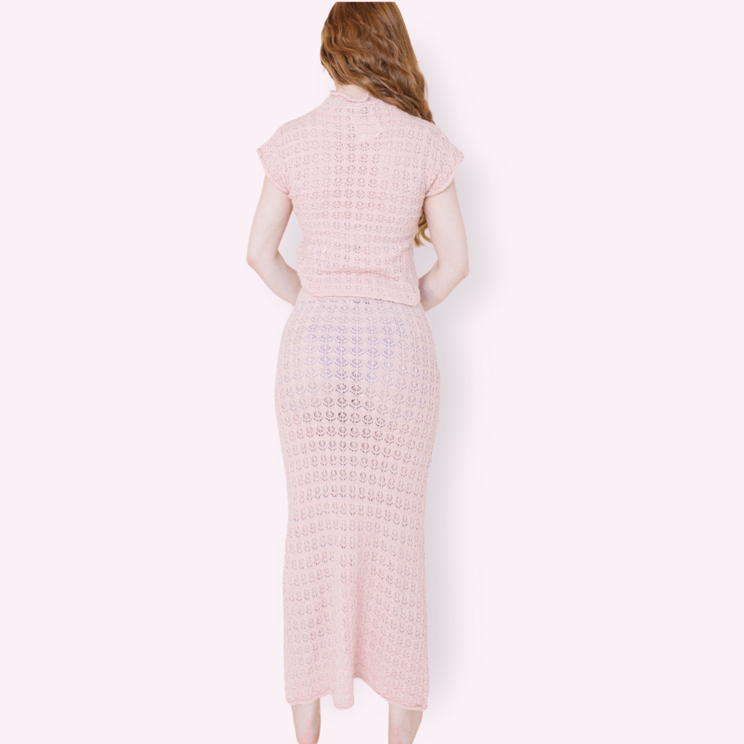 SET TEJIDO ROSA PALO